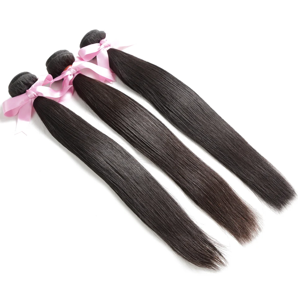 Luvin OneCut волосы прямые 8-40 30 32 дюймов бразильские волосы плетение Дело Человеческие волосы remy натуральный цвет двойной нарисованный