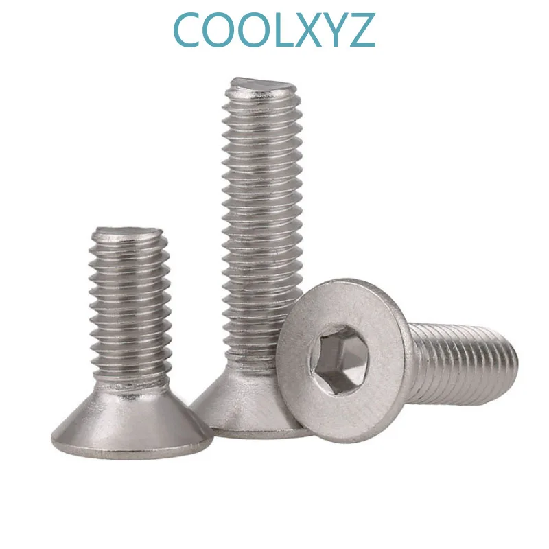 304 нержавеющая сталь Шестигранная розетка с плоской головкой машина винт