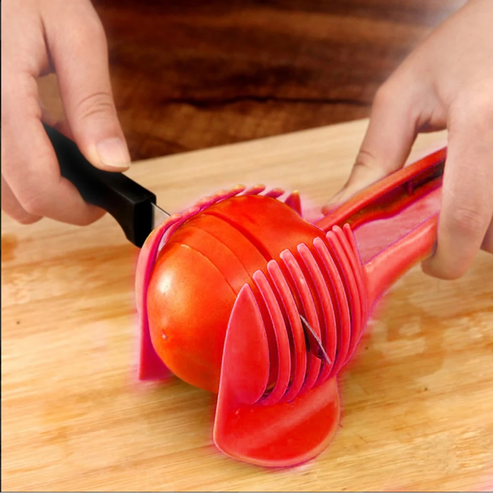 Многофункциональный кухонный помощник красный помидор круглый зажим для