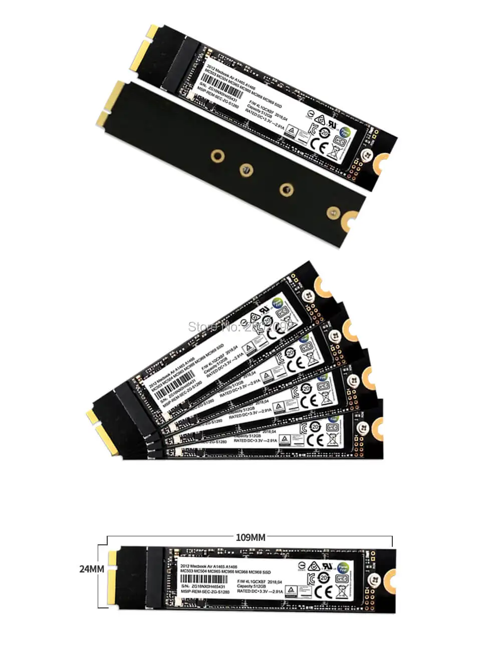 Macbook Air A1465 A1466 SSD для 2012 года 64 Гб 128 ГБ 256 ГБ 512 ГБ 1T 2T твердотельный диск Md231 md232 md223 md224 жесткий диск SSD