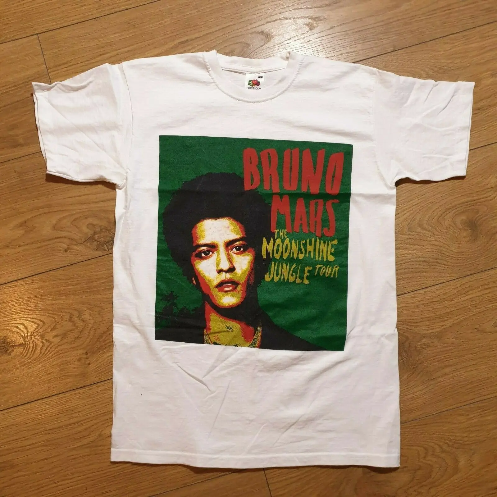 Рубашка с фруктами ткацкого станка Bruno Mars 2013 Moonshine Jungle Tour размер S | Мужская одежда