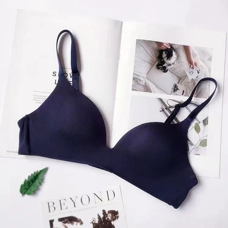 

Sexy Lingerie Wire Free Sleep Brassiere Women Underwear Seamless Bra Basic Breathable Thin Soft B Cup Bra Female Intimates