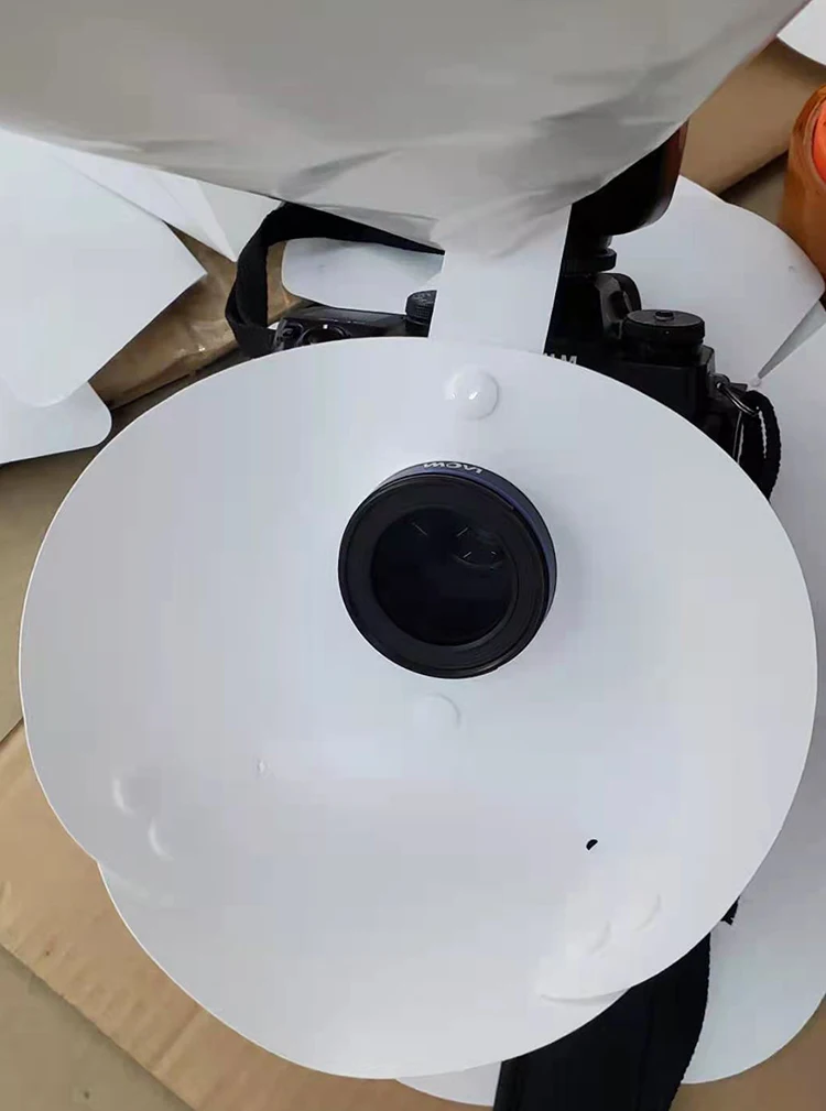 Универсальный прямоугольный рассеиватель для макросъемки с одним фонариком |