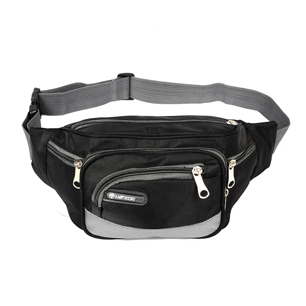 Водонепроницаемая оксфордская поясная сумка для мужчин с несколькими карманами