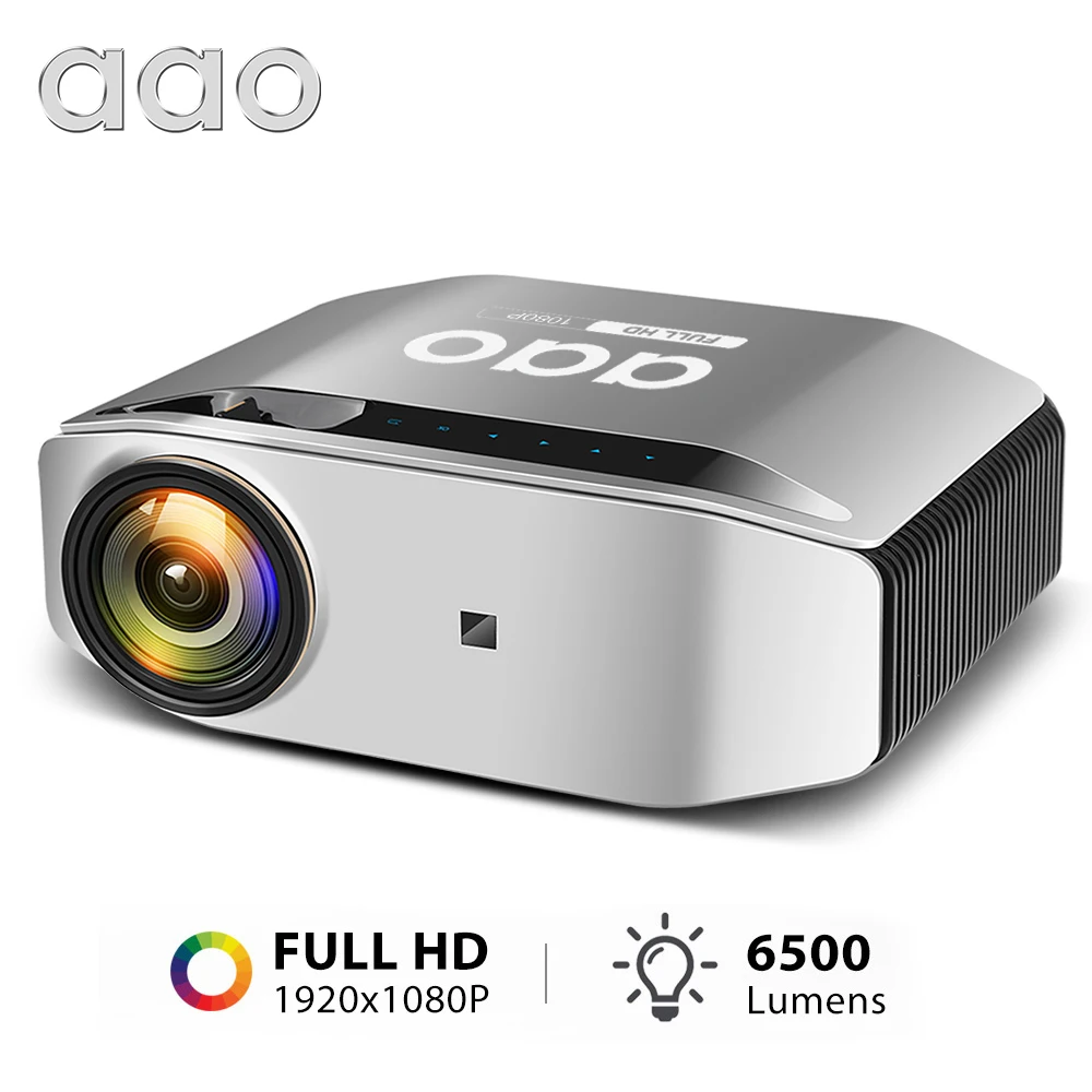 AAO Естественное разрешение 1080p Full HD проектор YG620 LED 1920x1080P 3D домашний кинотеатр YG621