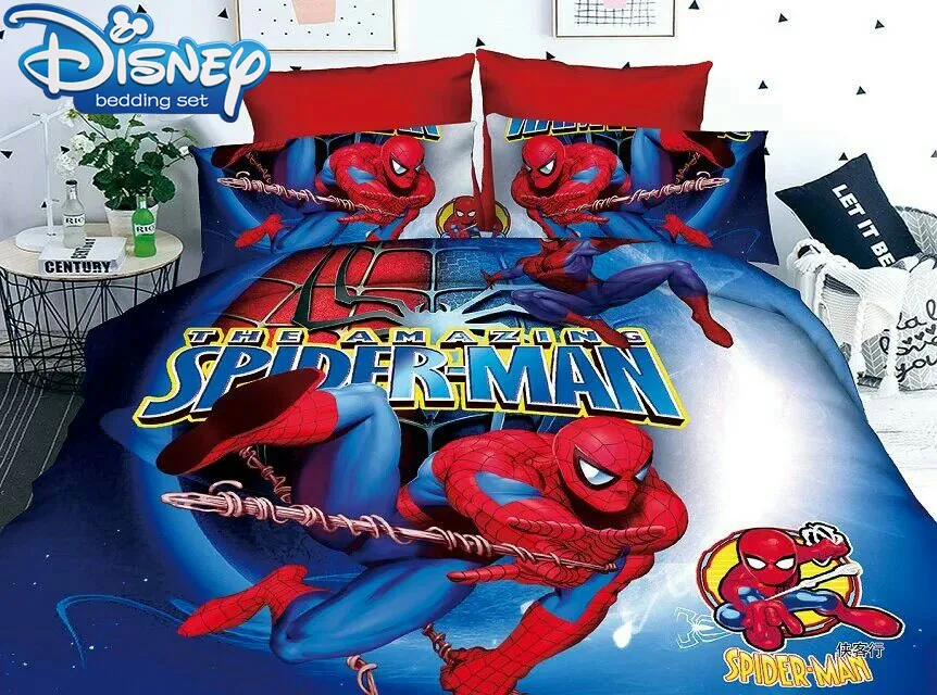 Постельное белье с изображением героев Marvel Человек паук комплект постельного