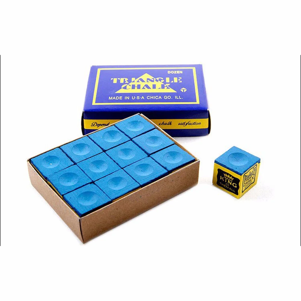 

12pcs/set Pool Cue Tip Chalk Billiard Cue Stick No-slip Chalk