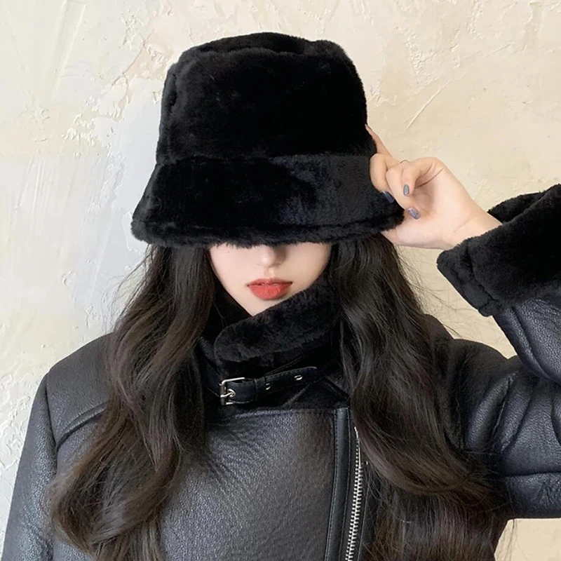 

Woolen Women Hat Classic Solid Color Felt Fedoras Hats Female Lady Wide Brim Flat Top Jazz Cap Bucket Hat Winter Spring Summer