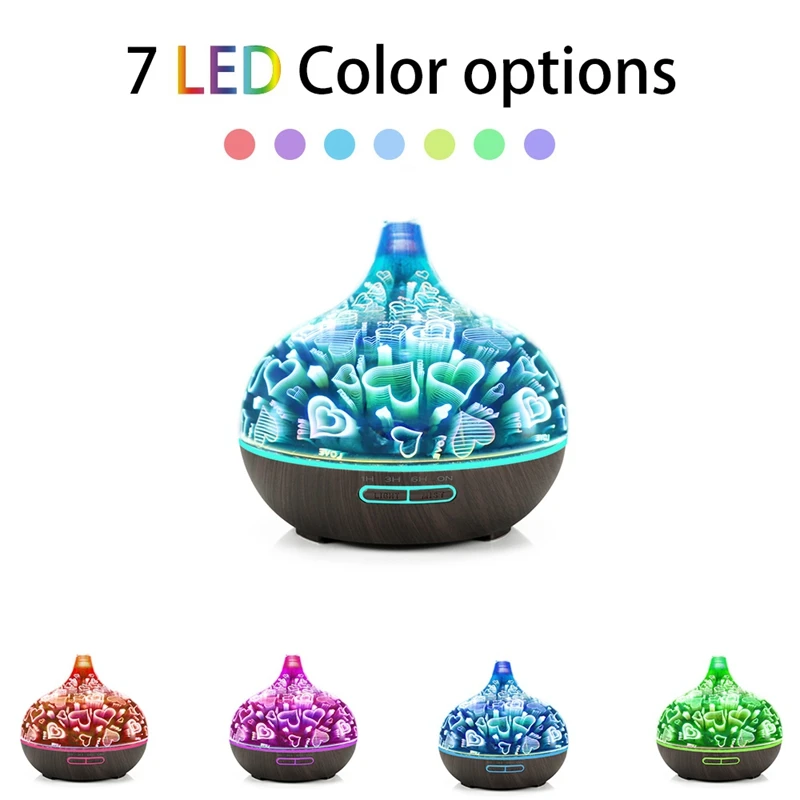 Диффузоры для эфирных масел 3D стеклянная ароматерапия 400 мл ароматический