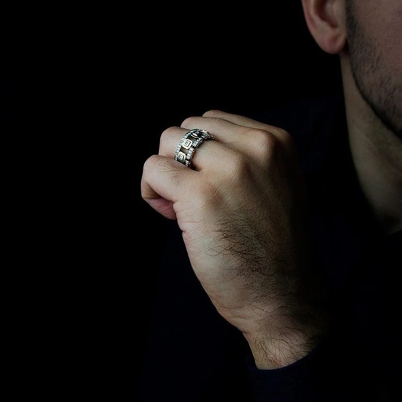 Золотистые и Серебристые разноцветные двухцветные золотистые кольца для женщин