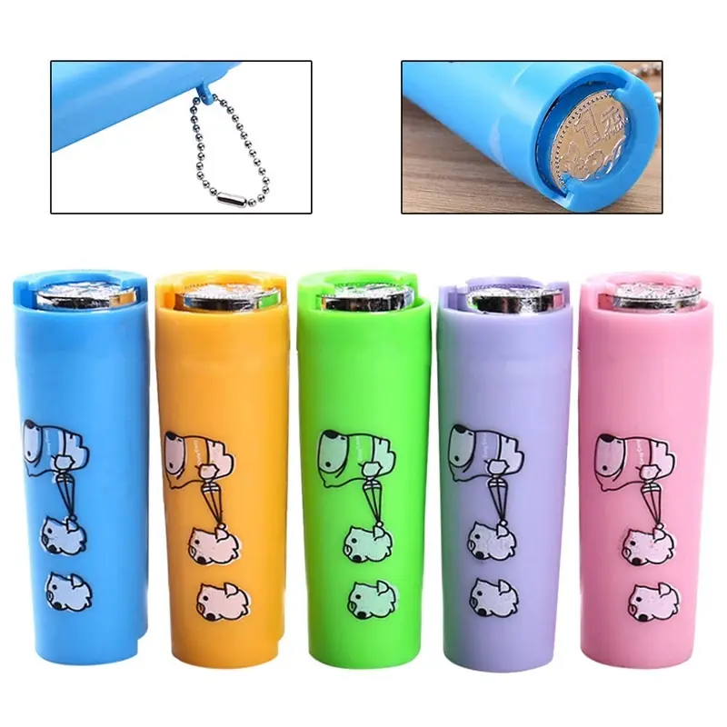 С изображением героев из мультфильмов 1 штука Пластик монетница трубка экономия