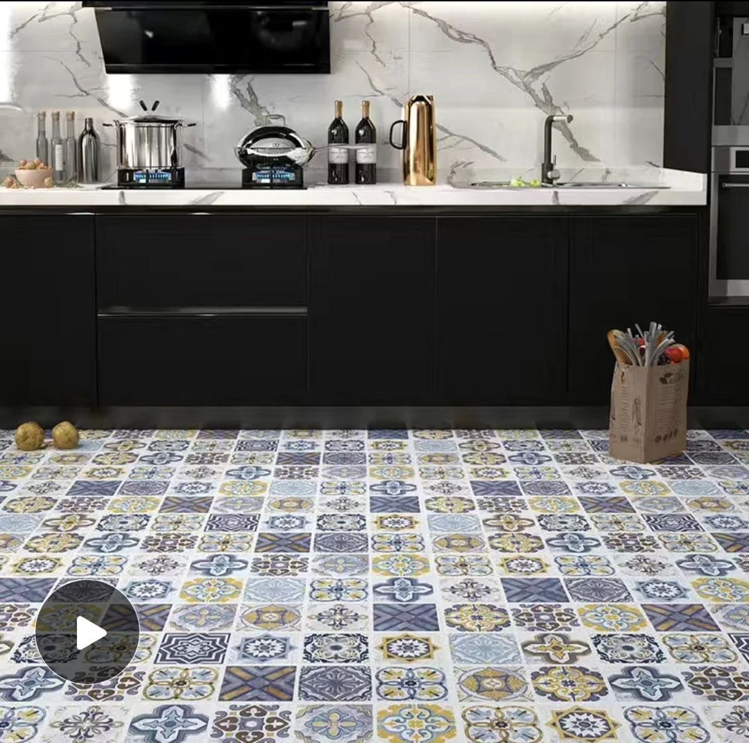 

Самоклеящиеся водонепроницаемые Нескользящие обои для балкона ванной кухни Стикеры для пола s толстые и износостойкие