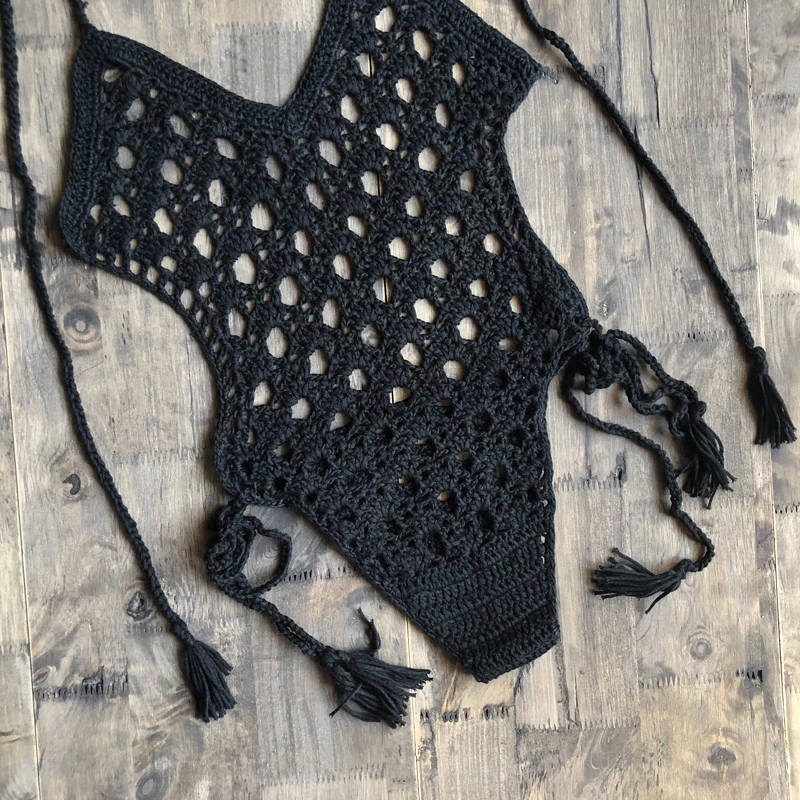 Sexy One Piece Swimsuit Women Crochet Sexy Swimwear Female Khaki Thong Backless Monokini Bathing Suit Hot