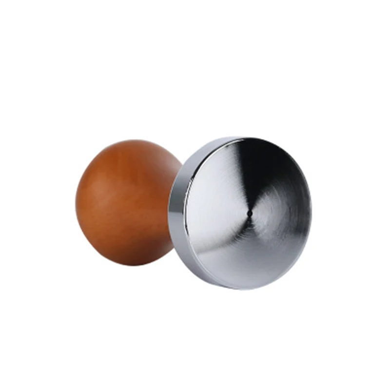 51 мм/58 мм плоская основа Темпер для кофе черное дерево 304 нержавеющая сталь