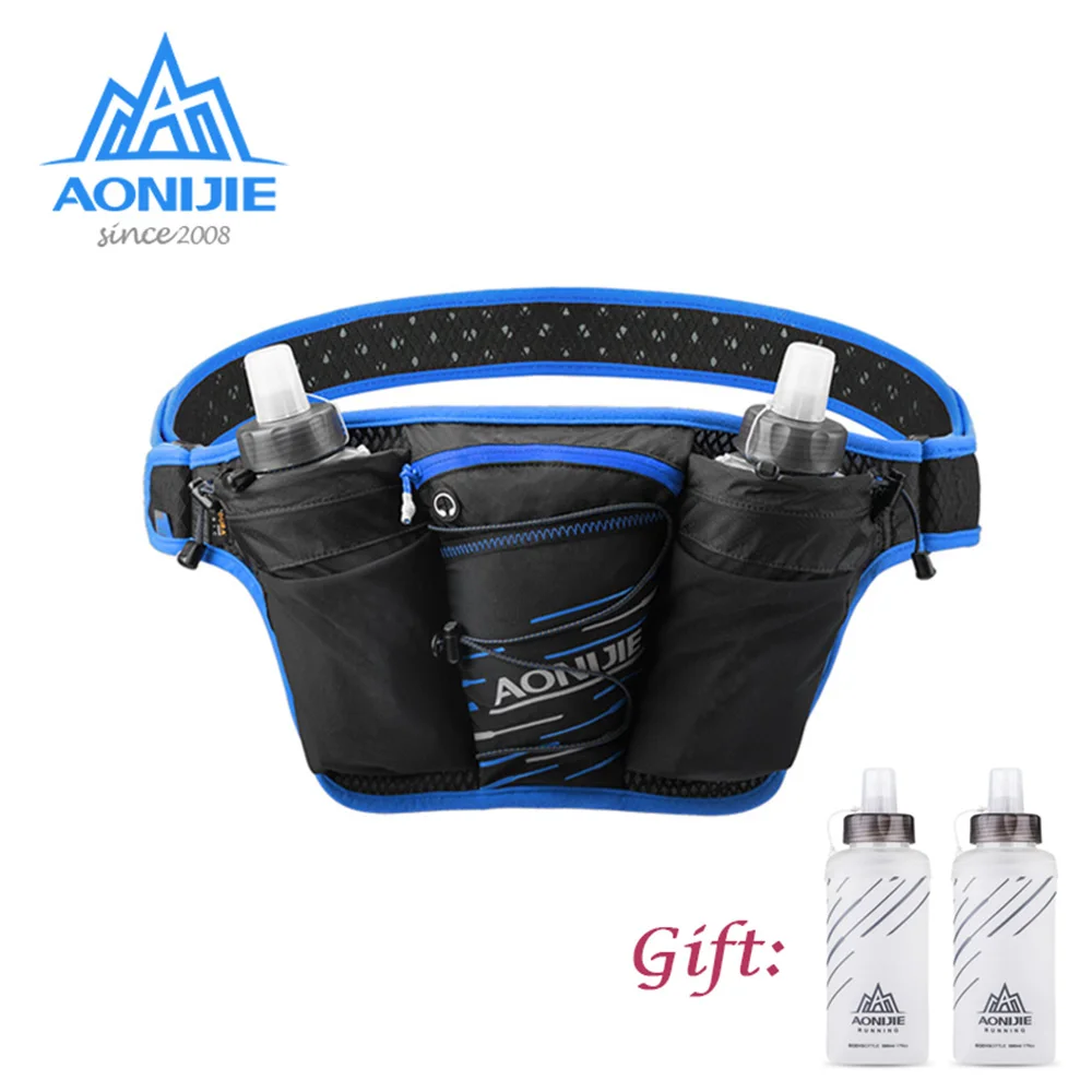 Men And Women Double Kettle Sports Pockets Soft And Comfortable Lightweight Breathable Running Waist Bag спортивная сумка мужчин