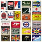 Декоративные металлические пластины American Motors YJ201 для гаража, винтажный постер для мотоцикла, Жестяная Табличка для украшения стен дома, гостиной