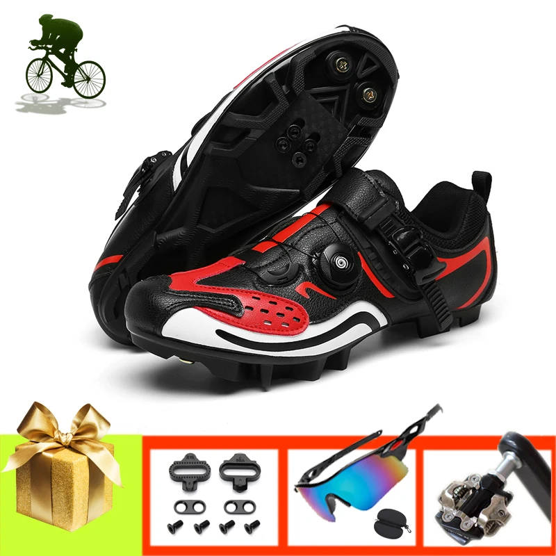 MTB SPD Cycling Shoes Men Sapatilha Ciclismo Professional Self-locking Ultralight Bicycle Sneakers Outdoor Riding Bicycle Shoes