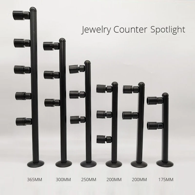 

Modern Vertical Cabinet Spotlight 1W 2W 3W 5W Height Optional for Jewelry Diamond Museum showcase counter Exhibition Display