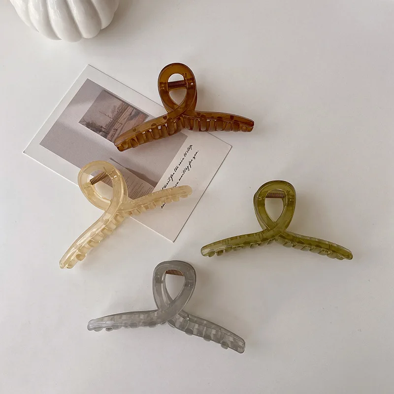 1 шт. заколки для волос заколка женщин акриловые крабы девушек инструмент мытья