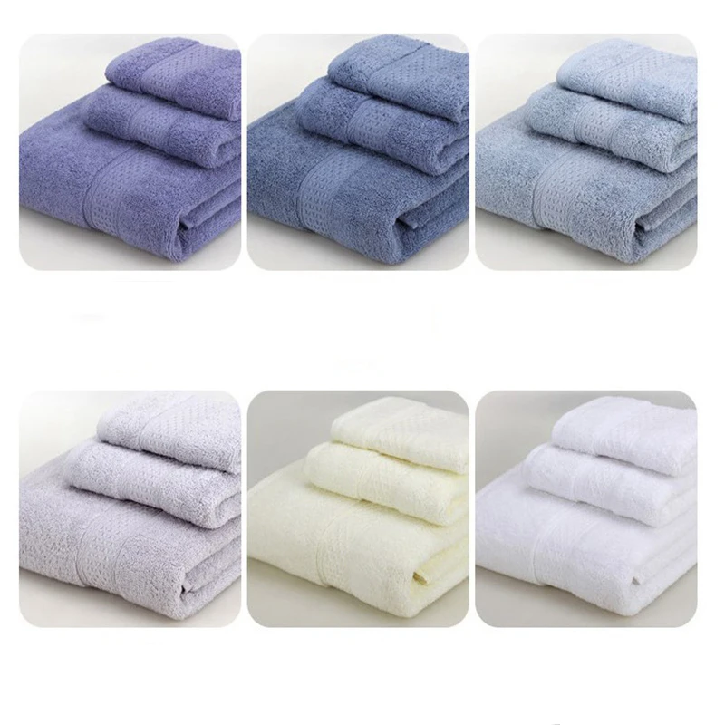 3 шт./комплект мягкие хлопковые банные полотенца для взрослых|Наборы полотенец| |