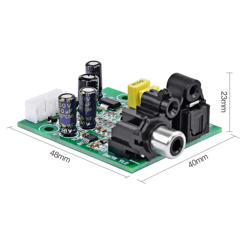 Цифровой декодер Dac Cs8416 + Cs4344 оптический оптоволоконный коаксиальный цифровой