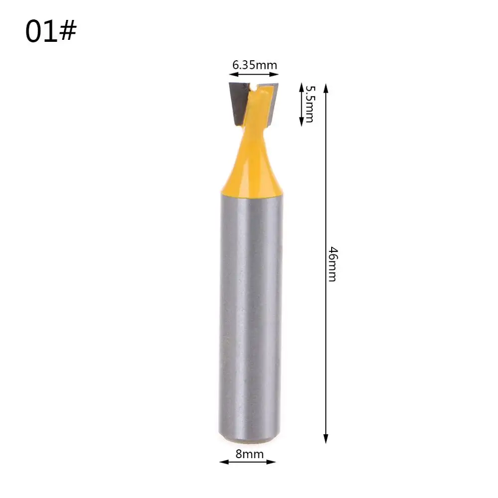 Хвостовик 8 мм 14 градусов промышленный стержень роутер Ласточкин хвост Концевая