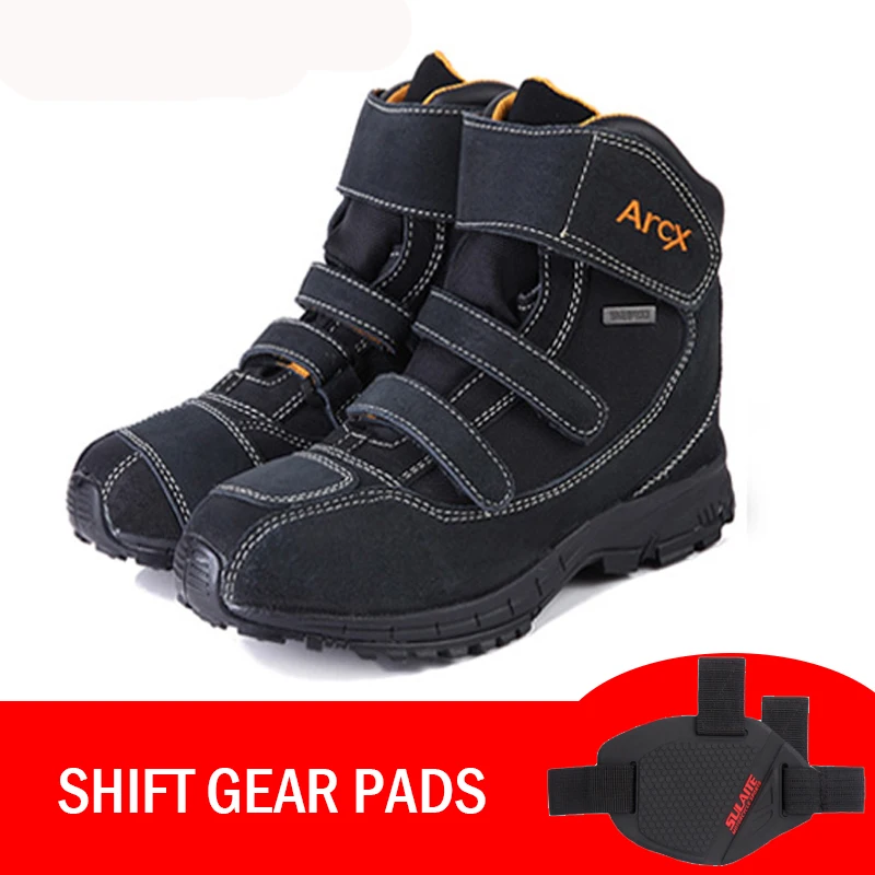 Men's Motorcycle Suede Leather boot Boots Waterproof Motorbike Racing shoes Chopper Cruiser Touring Riding Hiking boots L60008 |