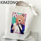 Сумка для покупок с Бензопилой, сумка из переработанного материала, Холщовая Сумка, многоразовая сумка для покупок