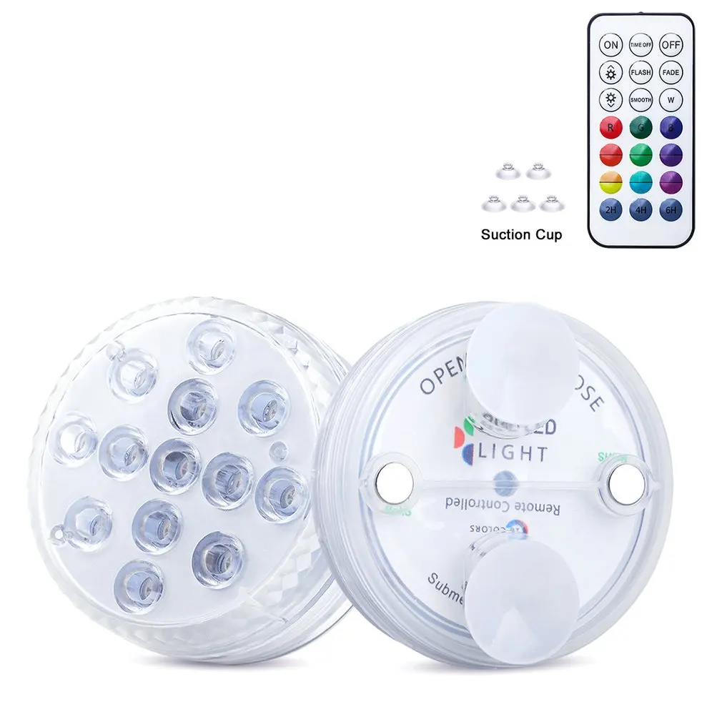 

Подводная лампа высокого качества, 13 светодисветильник Дов, присоска, магнитная полоса, радиочастота, дистанционное управление, таймер, 16 ц...