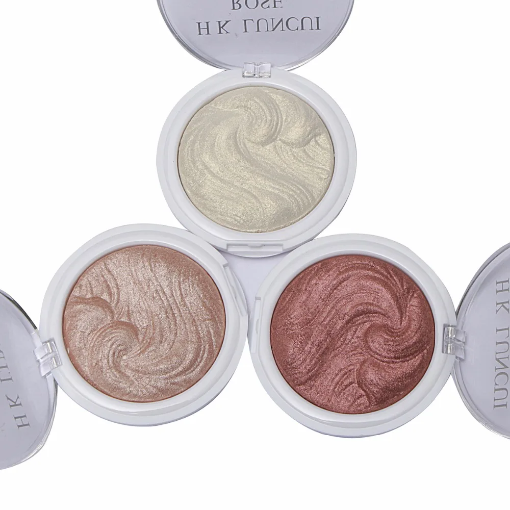 Модные 3D косметическое средство Макияж Мерцание пудра макияж палитра база