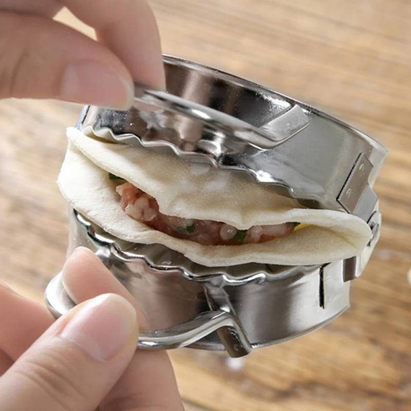Новый DIY клецки создатель инструмент 304 Нержавеющая сталь Jiaozi Wraper тесто резак
