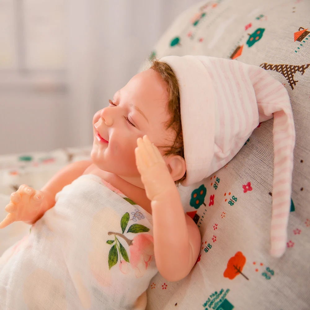 

20 Inch Reborn Baby Girl Doll, Holiday Gifts, Birthday Gifts, Children's Toys,silicone, original soft, toddler toy to accompany