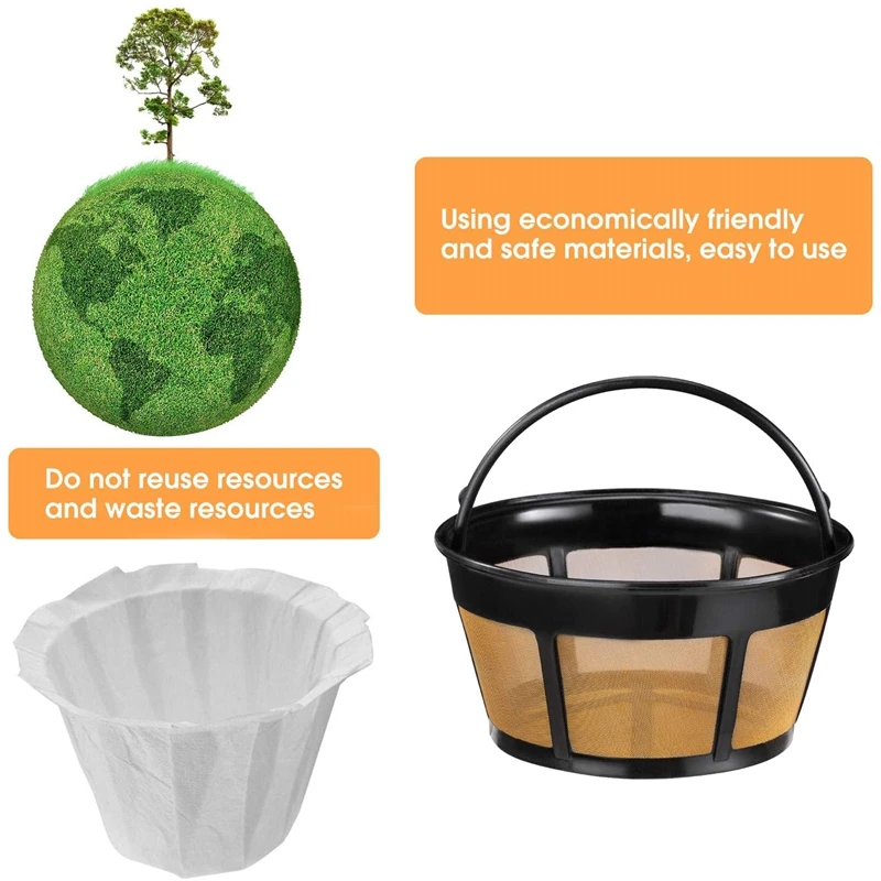 Многоразовый фильтр для кофе 6 упаковок фильтры Сменный с сетчатым дном из