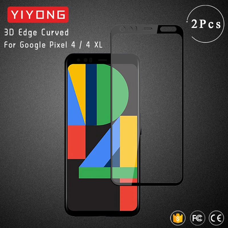 

YIYONG 3D Edge Curved Glass For Google Pixel 4 3 XL Tempered Glass Screen Protector For Google Pixel 3A XL Pixel 2 Pixel4 Glass