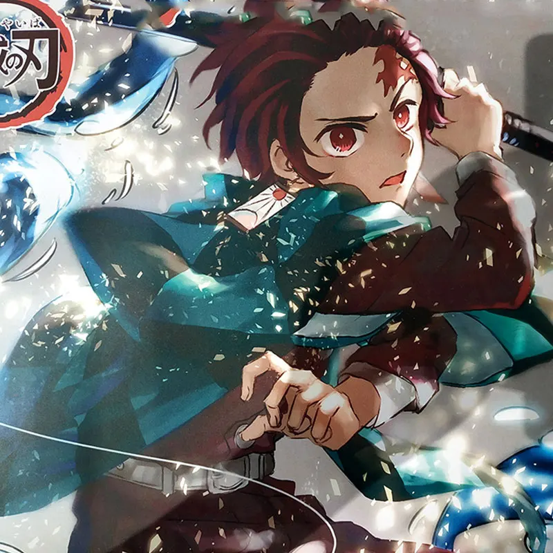 8 шт. аниме демон убийца Косплэй обои Kimetsu без Yaiba камадо Tanjirou Nezuko Agatsuma Zenitsu роль
