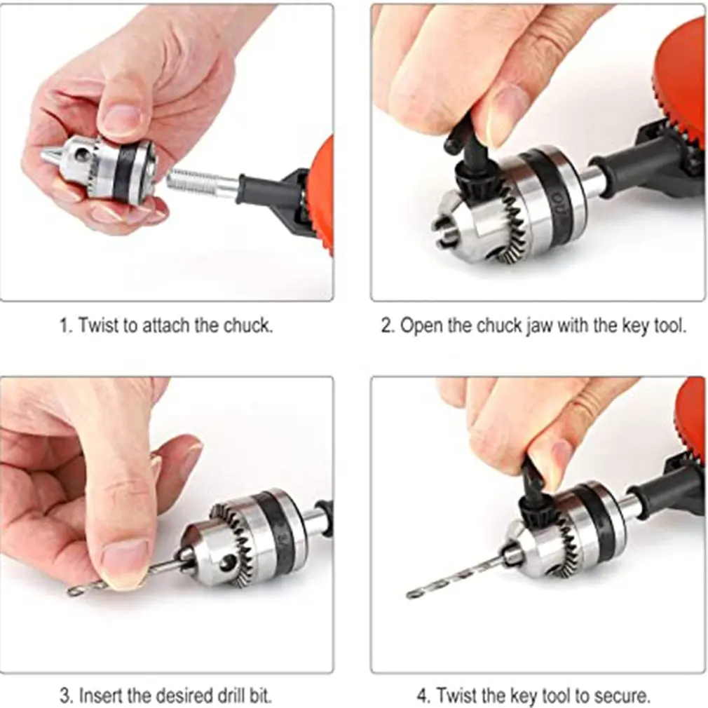 Ручная дрель мощная емкость точный Зажимной патрон из литой стали двойные