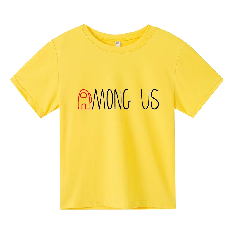 

Children'S Clothing Summer New Crewmate Impostor Game Cartoon Boys Girls T-Shirt Cotton Casual Short-Sleeve Kid Letter Print Tee