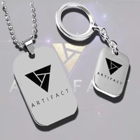 artifact dota2 card game chains and necklaces hot steam game keychain %d0%b1%d1%80%d0%b5%d0%bb%d0%be%d0%ba %d0%b4%d0%bb%d1%8f %d0%ba%d0%bb%d1%8e%d1%87%d0%b5%d0%b9 %d1%86%d0%b5%d0%bf%d1%8c %d0%bd%d0%b0 %d1%88%d0%b5%d1%8e stainless steel jewelry
