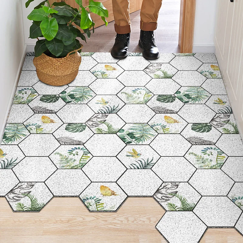 mats carpet home decoration living room bathroom bedroom hallway pvc kitchen doormat non slip can be cut entrance doormat carpet free global shipping