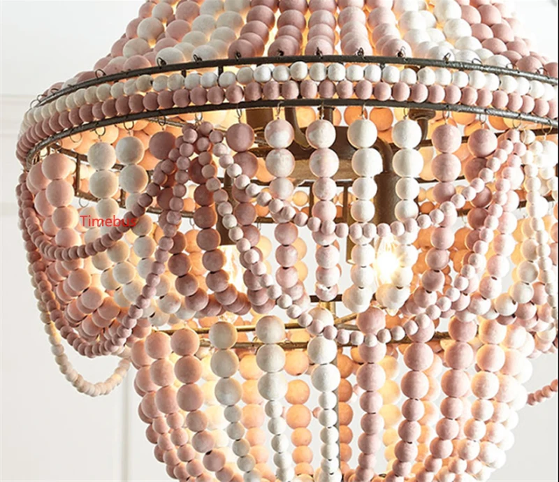 Американский кантри Ретро деревянный подвесной светильник гостиная спальня современный подвесной светильник для учебы столовая скандинавский зал подвесные светильники