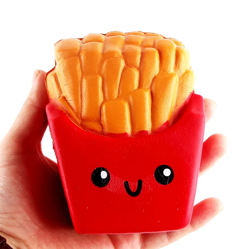 

11Cm French Fries Cream Scented Squeeze 6 Second Slow Rising Decompression Fun Toys Cute Kawaii Soft Squishy Funny Toy