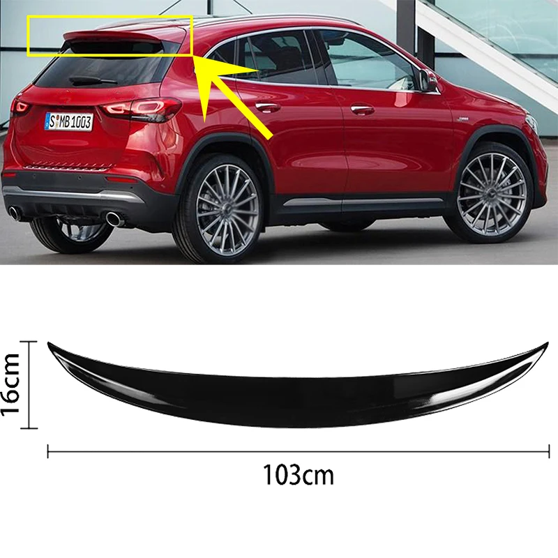 

Glossy Black H247 GLA Rear Trunk Spoiler Tail Wing Lip For Mercedes Benz GLA180 GLA200 GLA220 GLA250 GLA35 GLA45 AMG 2020 2021+