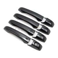 car exterior door handle cover for jeep grand cherokee 2011 2021 chrysler 200 2011 2014 carbon fiber style with smart keyhole