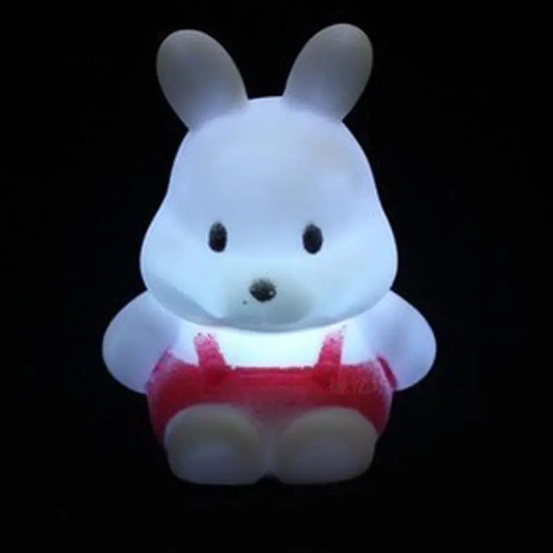 

Cartoon Rabbit LED Night Light For Children Gift Color Changing Night Lamp Home Bedroom Wedding Party Decoration Bedside Lamp