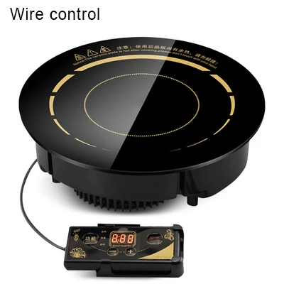 Wire control DMWD круглая электрическая Магнитная индукционная плита встроенный провод управление горелки беспроводной сенсорный горячий горшок варочная панель плита ЕС США - Цвет: Wire control