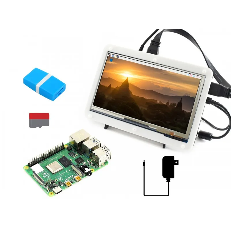 Online Raspberry Pi 4 Modell B Monitor Kit, 7