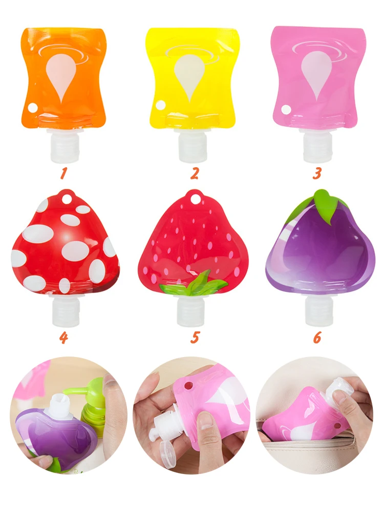 Флакон для хранения косметики 6 шт. 30 мл откидная крышка бутылка шампуня геля душа