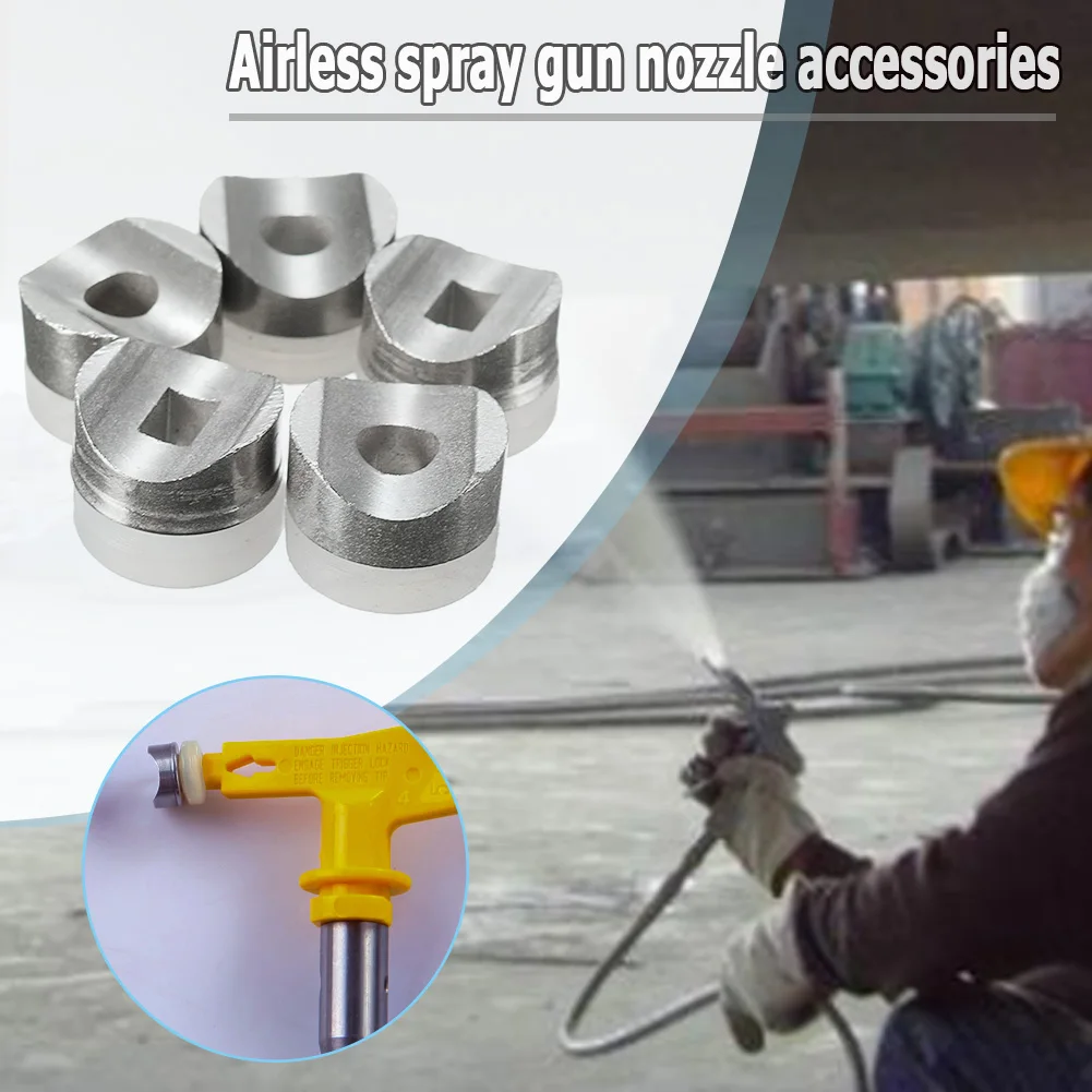 

5pcs/pack 10mm Airless Tip Seals Lightweight Tools Tough Easily Carrying for Airless Gun Tips Seals Reversible Sprayer