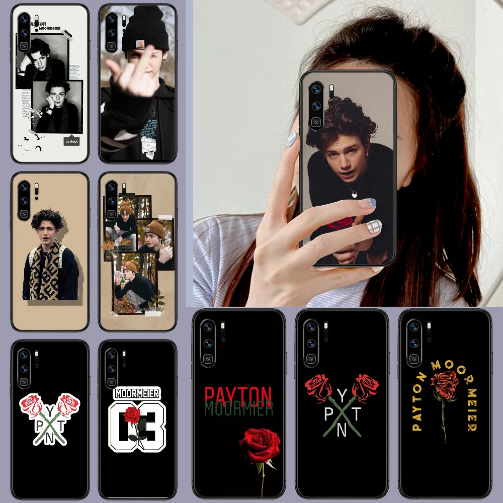 Чехол для телефона Payton Moormeier с розами Huawei P Mate 10 20 30 40 Lite Pro smart Z 2019 nova 5t черный