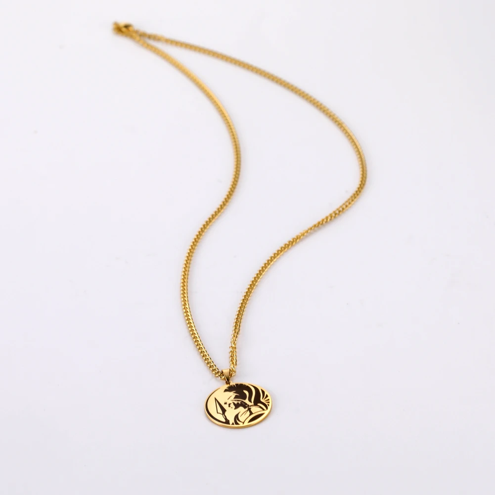 LIKGREAT GREEK MYTHOLOGY PENDANT NECKLACE Gold Color Stainless Steel Pendants Jewelry Vintage Chain Choker Gifts for Men Women | Украшения
